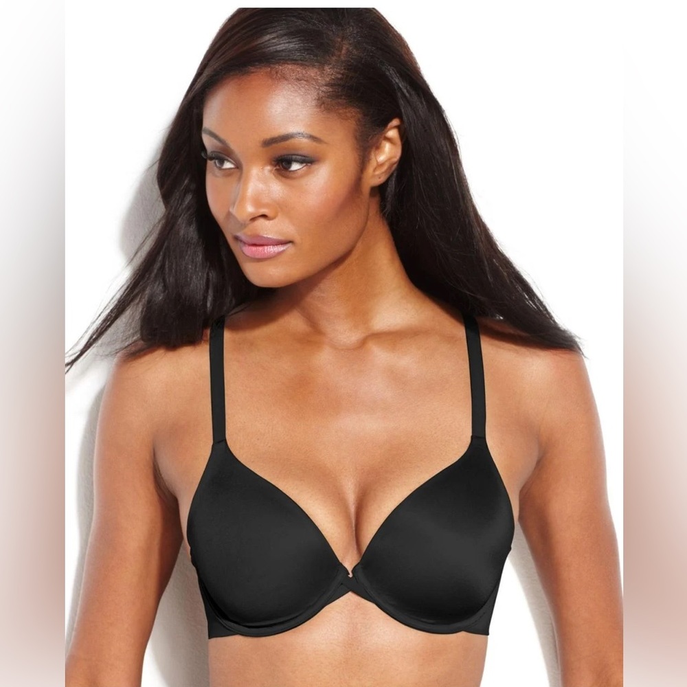 Wacoal Amazing Assets Back Smoothing T-Shirt Bra # 853220 32DDD Black